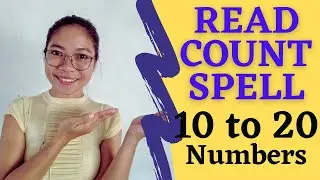 READ , COUNT & SPELL  NUMBERS 1 TO 20 |TheQsAcademy