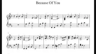 Because Of You - Tony Bennett - Piano Sheet Music (No Audio)
