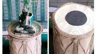 Best out of waste/ DIY / Plastic bottle (stool/drum) use for (garden/home) decor/ My Garden Time