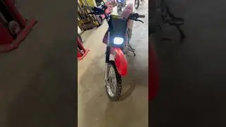 Honda crf80 or xr 80 led light kit batteryless runs off stator winding rec reg victoria hayesmc