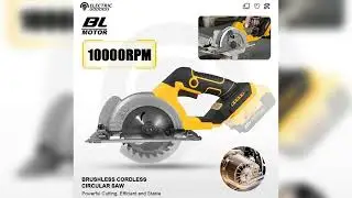 #EGOD 5 Inch Brushless Electric Circular Saw Lithium Battery Powered Handheld Miter Saw Power Tools