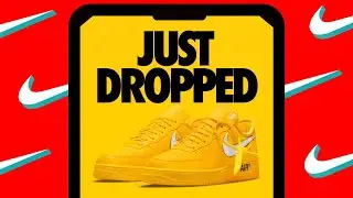Off White x Nike Air Force 1 UNIVERSITY GOLD Dropping Soon!