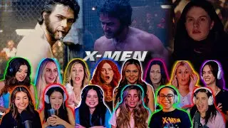 MCU Girls React To WOLVERINE CAGE FIGHT / FIRST SCENE | X-Men 2000 Movie Reactions Compilation 