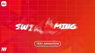 Floating Text Reveal | Swimming Text| Text animation after effects tutorial | Motion creators