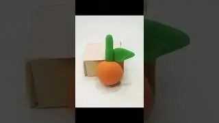 makeing little orange 🍊 with clay #shorts#youtubeshorts#clayart