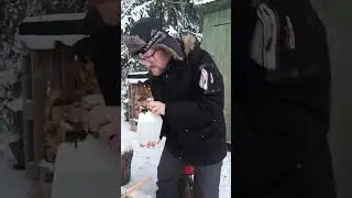 Magiskt goda mackor och svartvinbärsglögg ute i skogen 