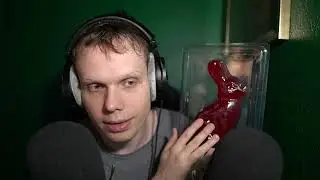 Tasting Giant Cherry Gummy Rabbit ASMR Whisper Smack Sounds