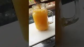 Orange 🍊 juice done my way in mason jar