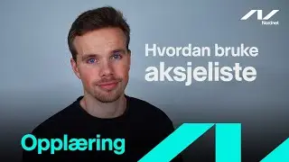 Hvordan kj&oslash;pe aksjer med aksjelisten?