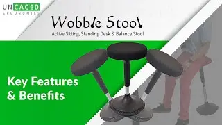 Wobble Stool, Ergonomic Standing Desk Stool - a fun bar chair & office stool for active sitting