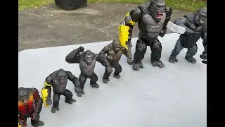 Fun toy playing session with my HUGE lot of King Kong toys! I got some NEW toys!