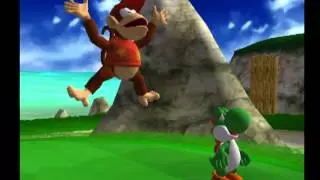 Mario Golf Family Tour (GC) (Character Match) (Diddy Kong vs. Yoshi)