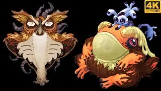 Rare Cahoot & Epic Bisonorus - Comparison (My Singing Monsters) 4k
