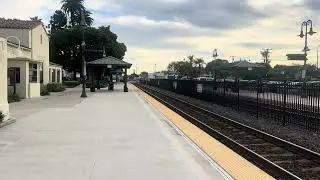 Amtrak 770 passes through orange train station on 1/27/26