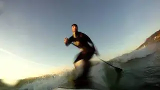 SUP surfing in Northern California