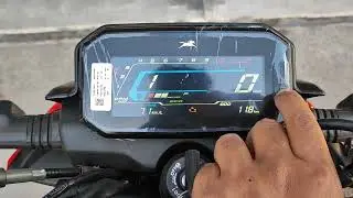 Tvs raider speedometer feature and how to set time how to see top speed n average speed
