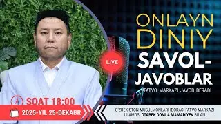 ONLAYN DINIY SAVOL-JAVOBLAR 24-SON 25.12.2025