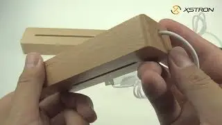 TDL-W4 RGB Lights 4mm Slot Wood Lamp Base