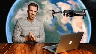 AWESOME PLANET EARTH MAP ZOOM EFFECT WITH YOUR DRONE FOOTAGE!