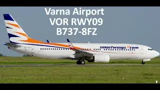 ILS rwy09 Varna  (LBWN) |B737-8FZ-Day landing|