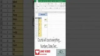 How to Use COUNT & COUNTA in Excel | Quick Excel Tips 
