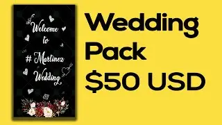 Black and White theme #Wedding animations Pack for #photobooth/ #mirrorbooth