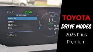 Drive Modes of the 2025 Toyota Prius Premium