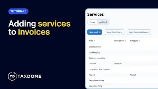 Adding services to invoices