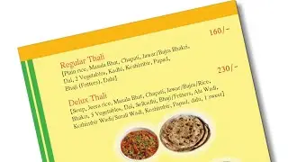 Menu Card Activity: Live English class 7th subject English(urdu medium) page no.42 by Zameer Sir