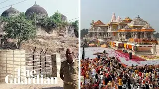 Narendra Modi inaugurates Hindu temple on site of demolished mosque
