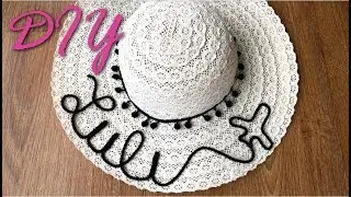 DIY: Chapéu com nome! 🌴