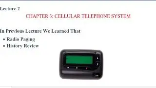 Cellular Telephone system