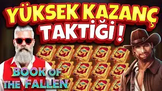 SLOT OYUNLARI 🔥 BOOK OF FALLEN 🔥 Y&Uuml;KSEK KAZAN&Ccedil; TAKTİĞİ !#slotlevo #slots