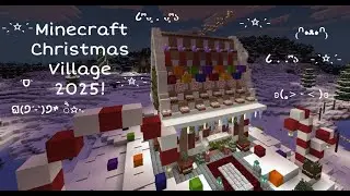 minecraft christmas village 2025 :D