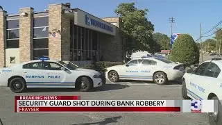 Security guard shot during bank robbery attempt in Frayser