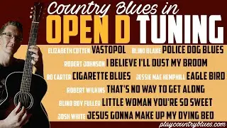 Country Blues in Open D Tuning: Lesson Trailer