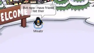 Club Penguin - Friend List in Welcome Room