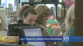 LAST MINUTE SHOPPING: Shoppers looking for last minute Christmas presents flock to local stores