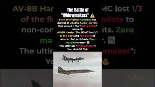Widowmaker Battle: F-104 vs. Harrier 🔥 #miltary #aviation #shorts