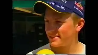 Kimi Raikkonen interview after finishing 4th at Canada in 2001