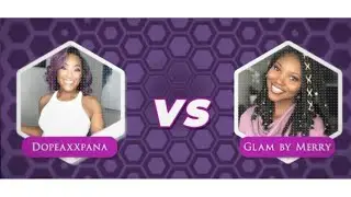 Braid Battle| GlambyMerry Vs. Dopeaxxpana| Sponsored by Janet Collection