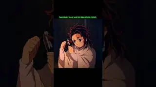 Tanjiro's Hair 👘😘 #demonslayer #tanjiro #nezuko