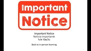 Important Notice