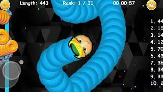 Cacing terbesar Superhero Loki || Worms zone Slither Snake Game #95266
