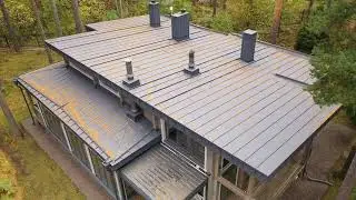 Монтаж фальцевой кровли объект &laquo;Лесной&raquo; ROOF SERVICE /installation of standing seam roofing 