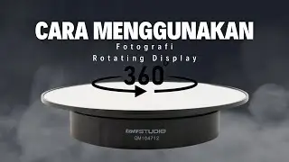 Cara Menggunakan Alas Putar Fotografi Rotating Display