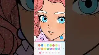 coloring a doll princess #coloring #coloringpages #drawing #doll #shorts #pink #princess