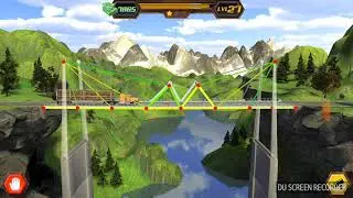 Bridge Construction game - Level 27