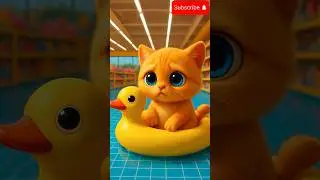 Epic Cat Pool Party! 🦆💦 Buys Tons of Rubber Ducks, The Chaos Is Hilarious!