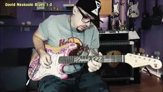 Awesome guitar solo by David Neskoski jamming with a CBG Blues track